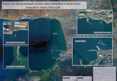 В бухте Нагаева началась работа по подъему затонувших судов
