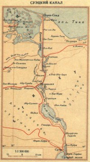 Карта Суэцкого канала - иллюстрация-к-материалу-иа-regnum